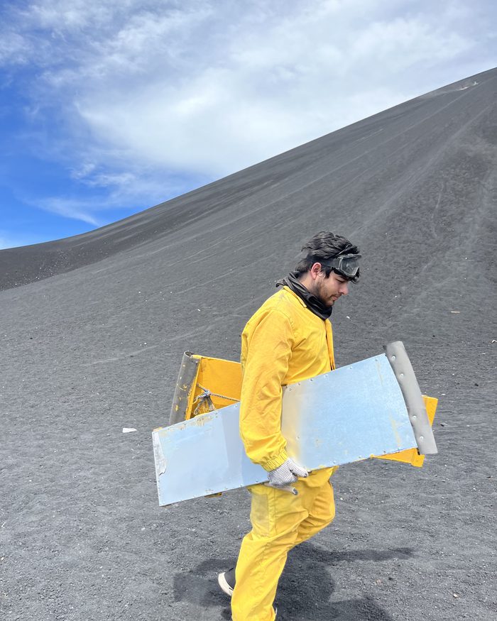Sal volcano boarding